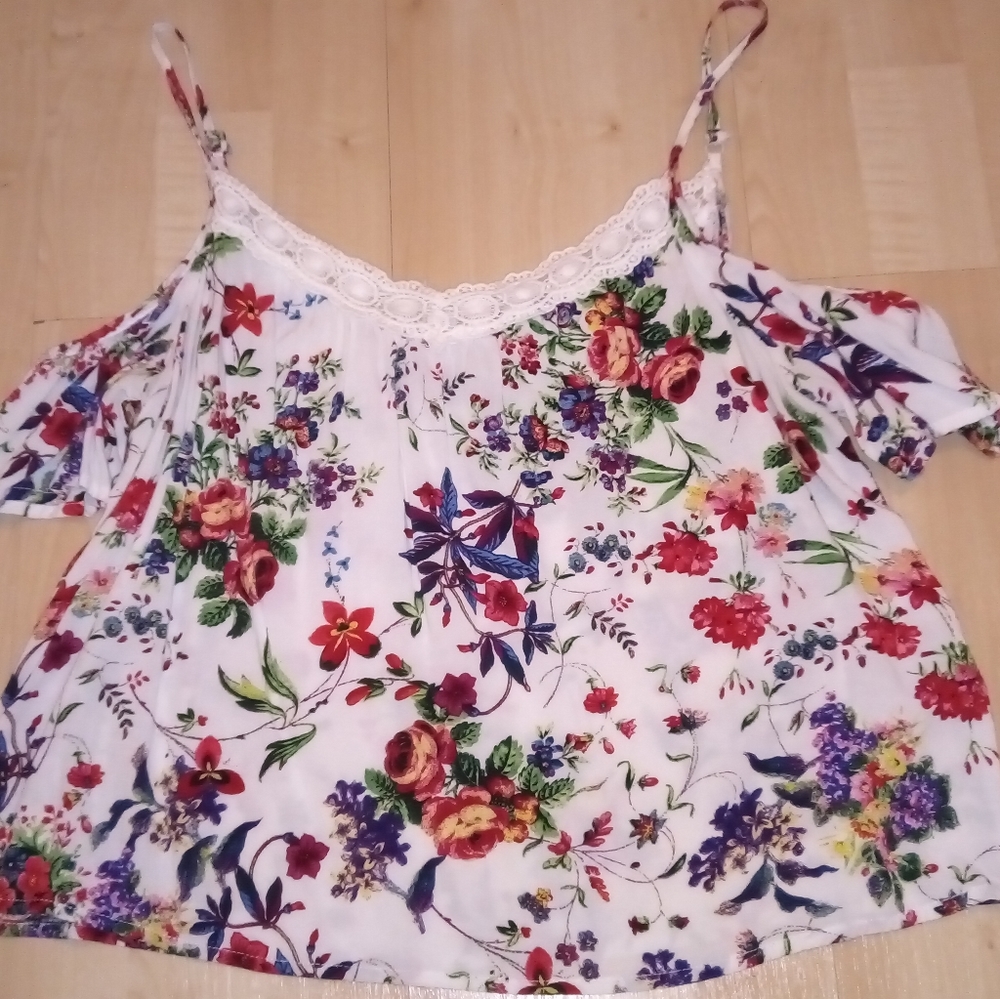 Flowery Spaghetti Strap
